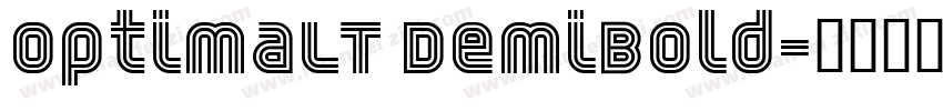 0ptimaLT DemiBold字体转换
